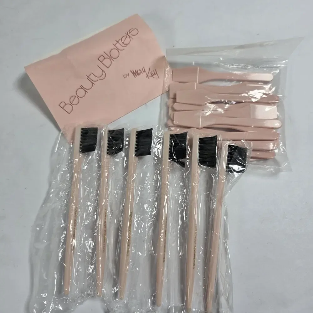 Vintage Mary Kay Beauty Blotters Makeup Brushes Cosmetic Applicator Lot